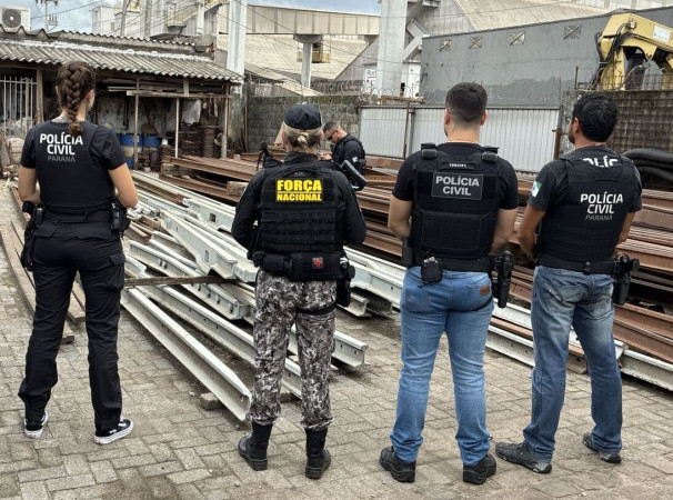 PCPR apreende 50 toneladas de materiais furtados em Paranaguá