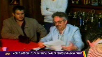 Morre professor miranda, ex-presidente do paraná clube na libertadores