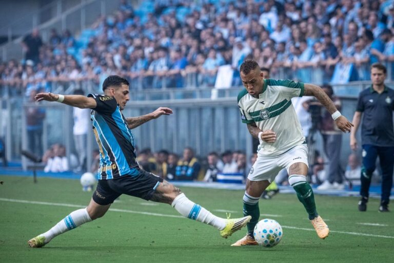 Coritiba enfrenta derrota com expulsões em duelo contra Grêmio na Arena