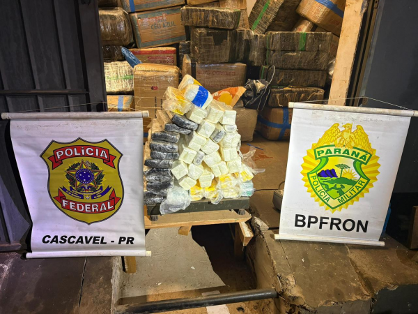Polícia militar apreende 43 quilos de cocaína em Cascavel