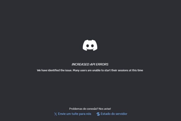 discord enfrenta instabilidade global no fim da tarde de sexta-feira 8